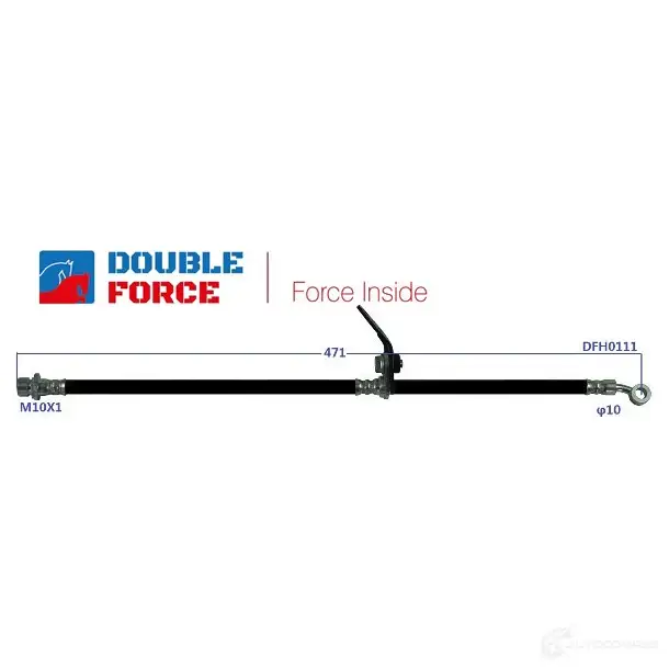 Шланг тормозной DOUBLE FORCE 6S7M EC 1439707906 DFH0111