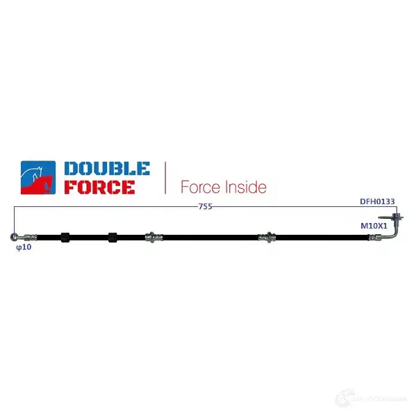 Шланг тормозной DOUBLE FORCE 1439707928 DFH0133 EP7 ZFZ