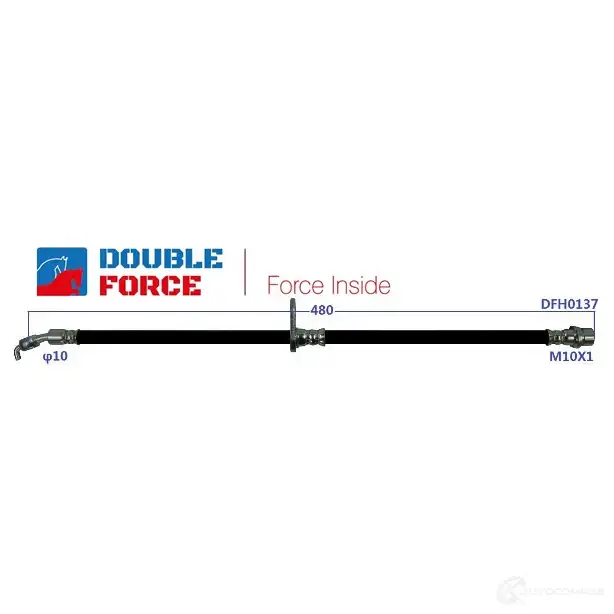 Шланг тормозной DOUBLE FORCE 6WKEO 1 1439707932 DFH0137