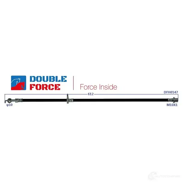 Шланг тормозной DOUBLE FORCE DFH0147 1439707942 NID QX