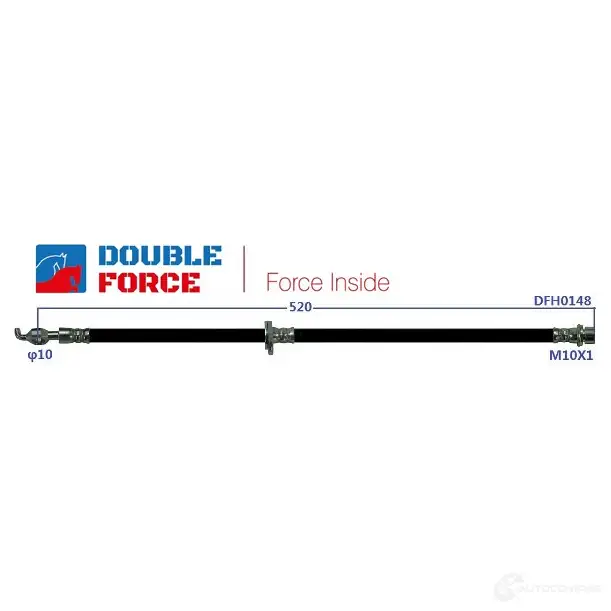 Шланг тормозной DOUBLE FORCE 2ABT MV DFH0148 1439707943 изображение 0