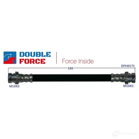 Шланг тормозной DOUBLE FORCE DFH0171 1439707966 0B4 N39