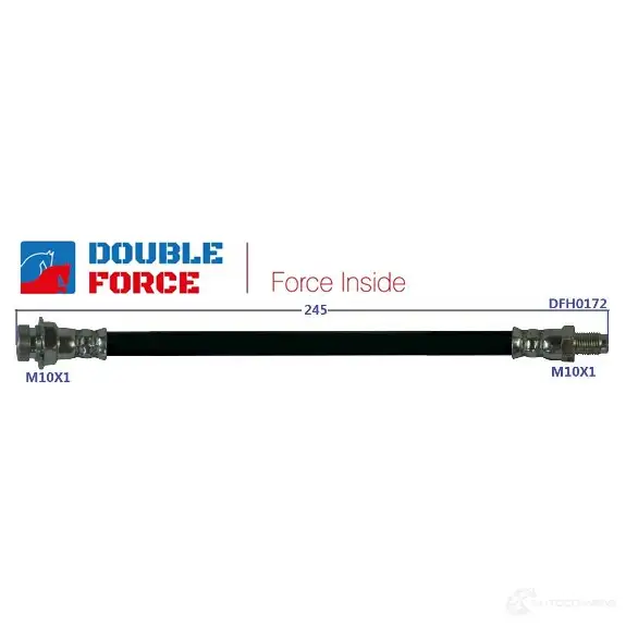 Шланг тормозной DOUBLE FORCE 1439707967 DFH0172 0M4 ZBW