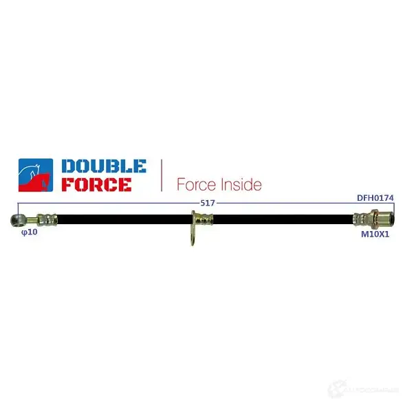 Шланг тормозной DOUBLE FORCE 1439707969 DFH0174 PI UK0F