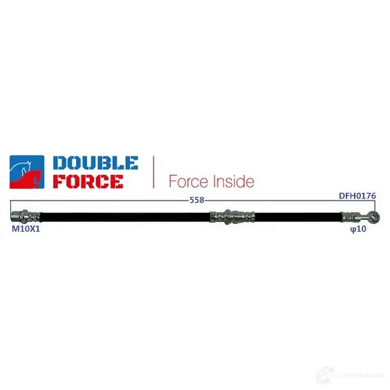 Шланг тормозной DOUBLE FORCE 1439707971 45I 38TD DFH0176