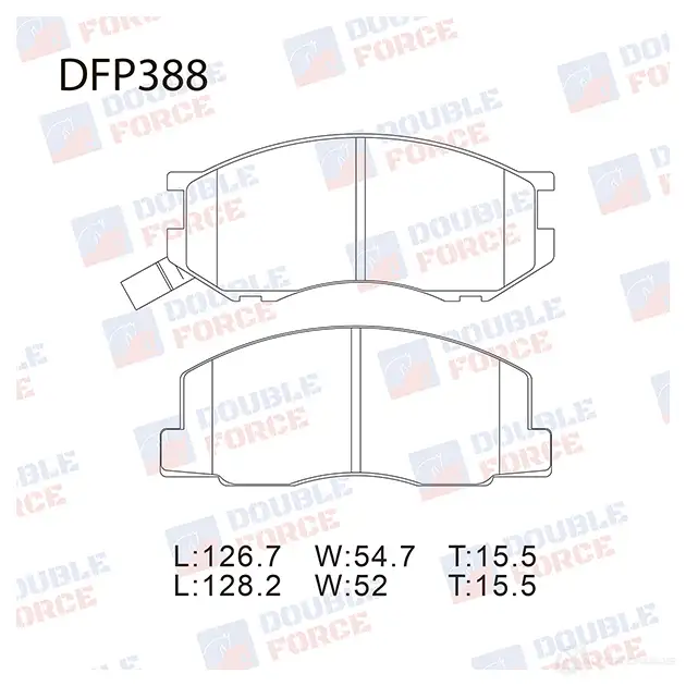 Дисковые тормозные колодки DOUBLE FORCE DFP388 N S6PIRE 1420567355 изображение 0