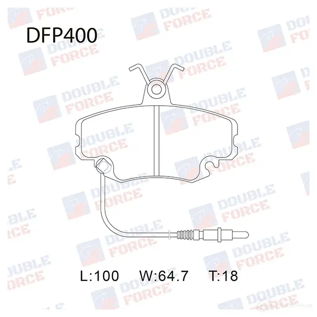 Дисковые тормозные колодки DOUBLE FORCE MD1 AXGU DFP400 1420567865 изображение 0