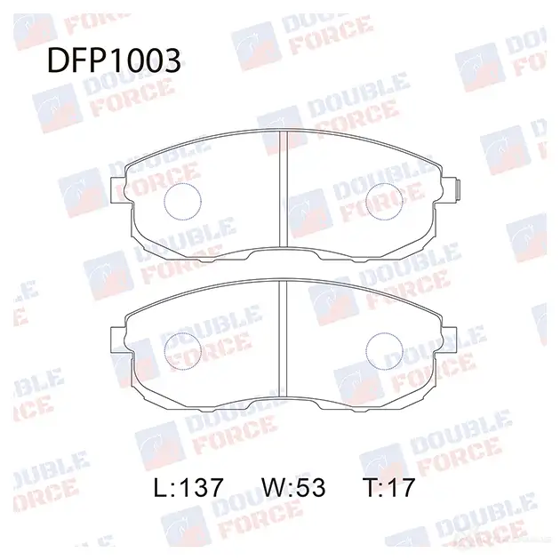 Дисковые тормозные колодки DOUBLE FORCE 9GC ZU DFP1003 1420567216 изображение 0