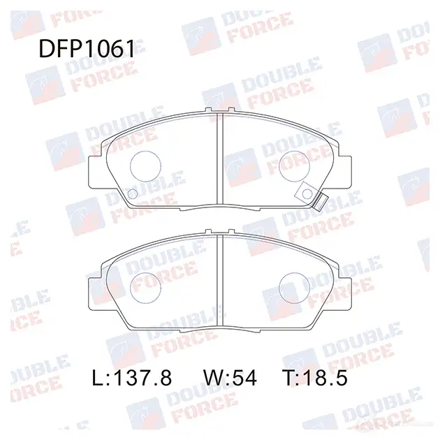 Дисковые тормозные колодки DOUBLE FORCE DFP1061 N3HH CP 1420567225 изображение 0