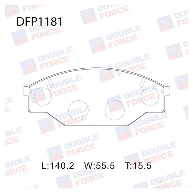 Дисковые тормозные колодки DOUBLE FORCE 0J BX60 DFP1181 1420567237 изображение 0