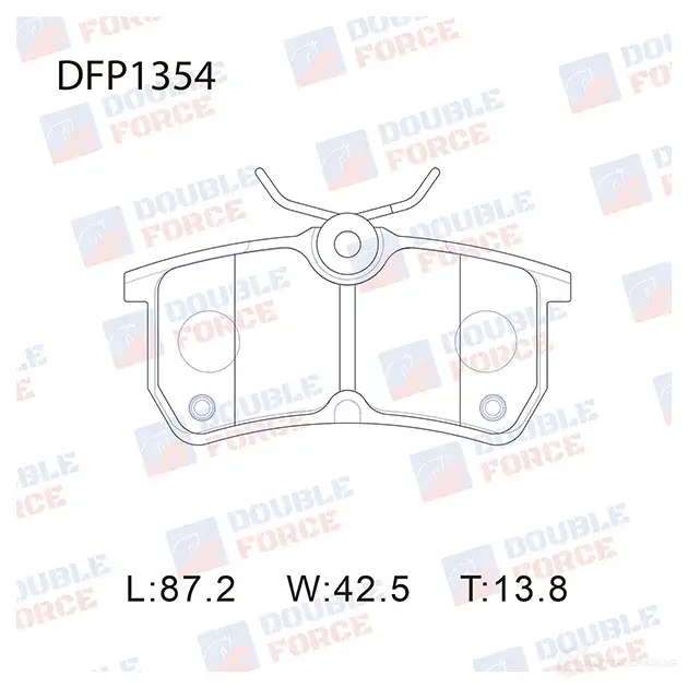 Дисковые тормозные колодки DOUBLE FORCE DFP1354 EHPBQ T 1420569637 изображение 0