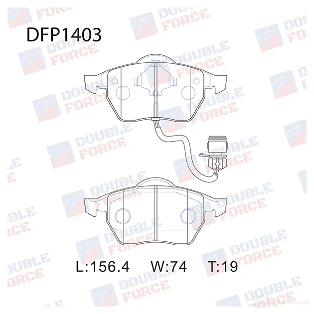 Дисковые тормозные колодки DOUBLE FORCE DFP1403 QQ RR0 1420567802 изображение 0