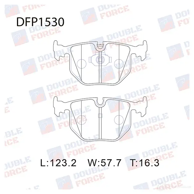 Дисковые тормозные колодки DOUBLE FORCE O XS6U8 1420567808 DFP1530 изображение 0
