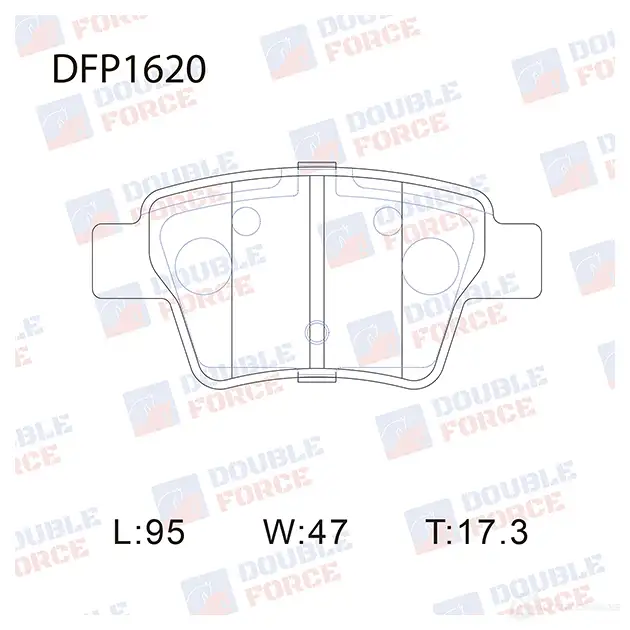 Дисковые тормозные колодки DOUBLE FORCE DFP1620 1420567818 JW JYX изображение 0