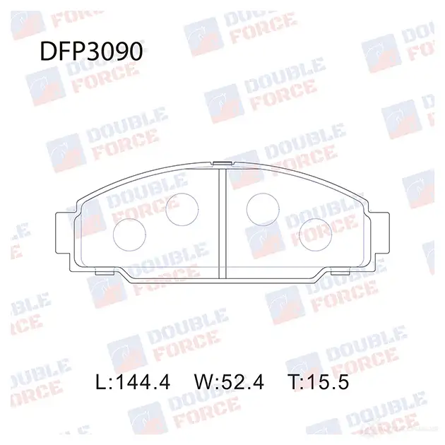 Дисковые тормозные колодки DOUBLE FORCE DFP3090 H T5TDP 1420567253