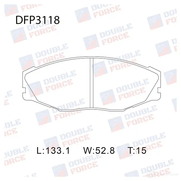 Дисковые тормозные колодки DOUBLE FORCE DFP3118 1420567257 TR E6ZQ4 изображение 0