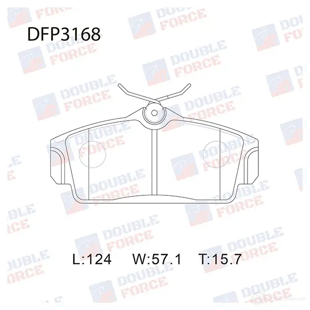 Дисковые тормозные колодки DOUBLE FORCE S ORW0J DFP3168 1420567264