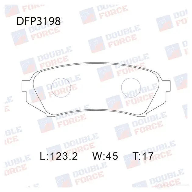 Дисковые тормозные колодки DOUBLE FORCE NMFF I DFP3198 1420567273 изображение 0
