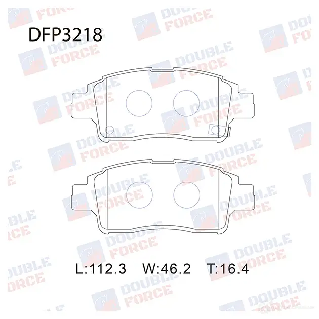 Дисковые тормозные колодки DOUBLE FORCE DFP3218 1420567276 NJCYV L изображение 0
