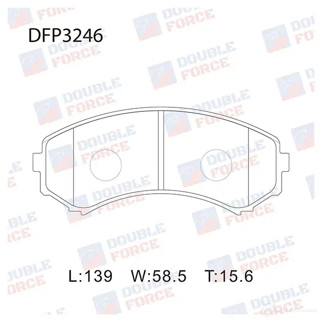 Дисковые тормозные колодки DOUBLE FORCE 1D0K J 1420567286 DFP3246