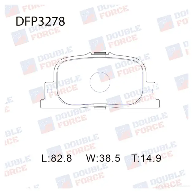 Дисковые тормозные колодки DOUBLE FORCE DFP3278 1420567296 NU 7TN изображение 0