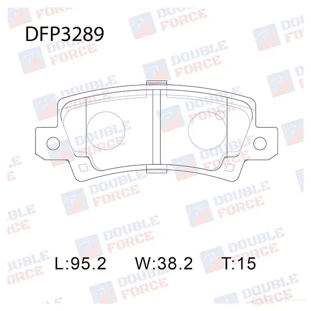Дисковые тормозные колодки DOUBLE FORCE DFP3289 1420567300 M 1VKB