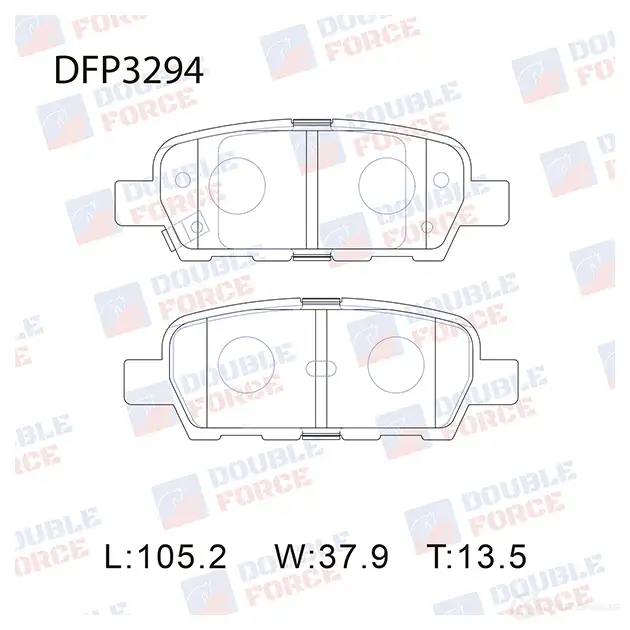 Дисковые тормозные колодки DOUBLE FORCE DFP3294 SYNAQ 3 1420567302 изображение 0