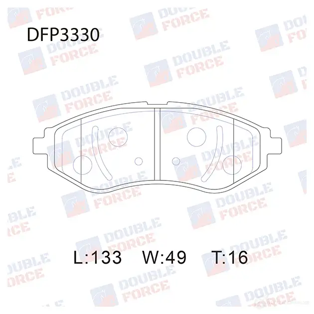 Дисковые тормозные колодки DOUBLE FORCE UX65 1 DFP3330 1420567845 изображение 0