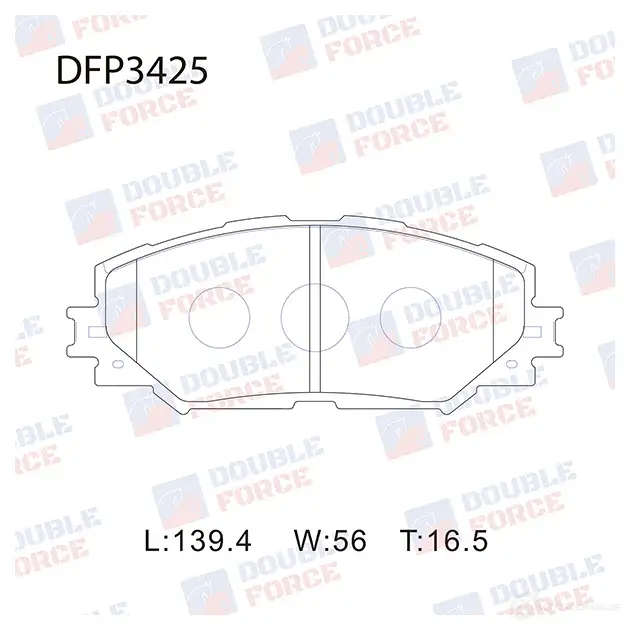 Дисковые тормозные колодки DOUBLE FORCE 1420567335 V SAC3 DFP3425 изображение 0