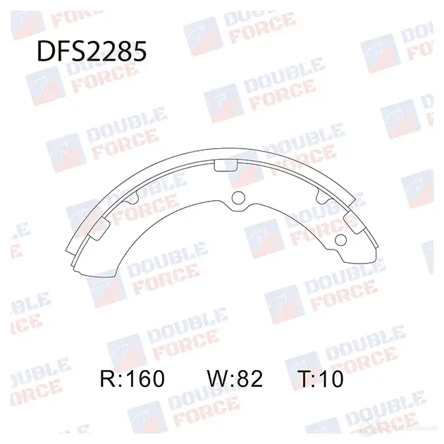 Барабанные тормозные колодки DOUBLE FORCE 4AL 3VV DFS2285 1420569327 изображение 0