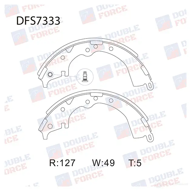 Барабанные тормозные колодки DOUBLE FORCE 1 0T75 DFS7333 1420569329