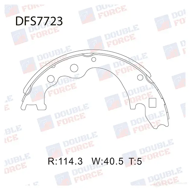 Барабанные тормозные колодки DOUBLE FORCE I9HDXO K DFS7723 1420569672