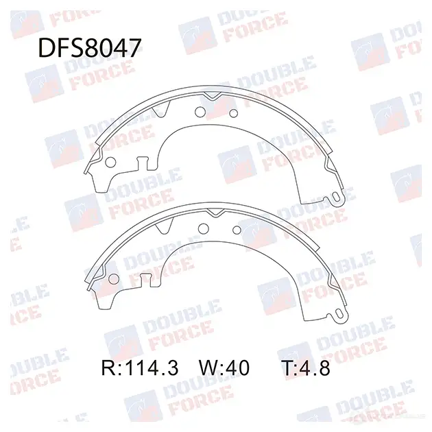 Барабанные тормозные колодки DOUBLE FORCE DFS8047 QDR 0IW0 1420570017 изображение 0