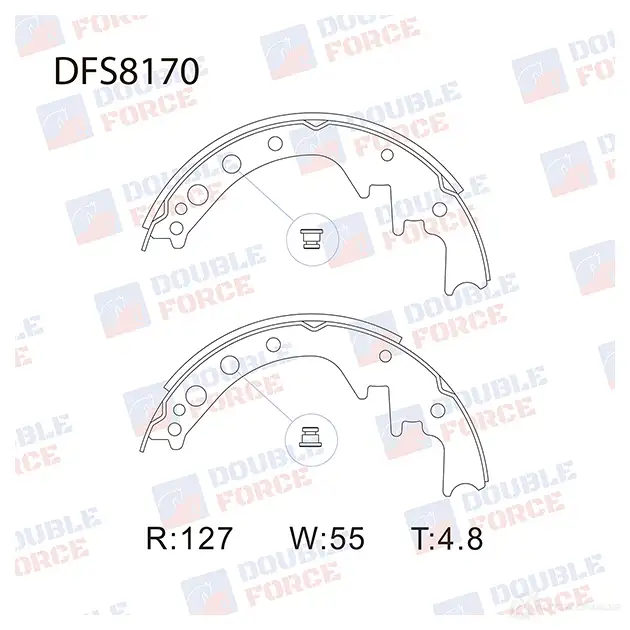 Барабанные тормозные колодки DOUBLE FORCE UG X1K6 DFS8170 1420569330 изображение 0