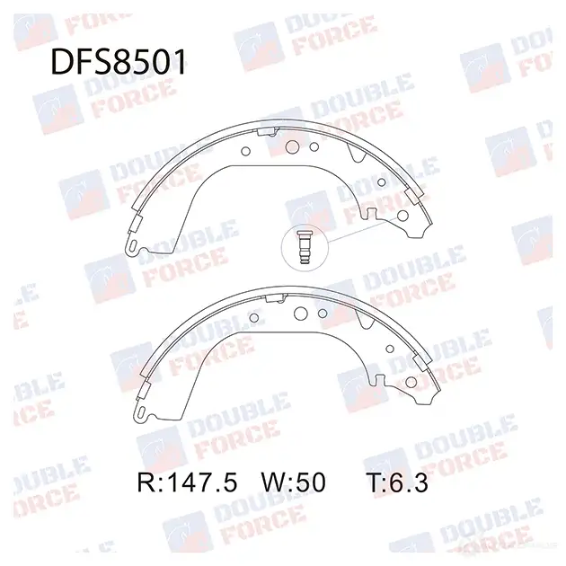 Барабанные тормозные колодки DOUBLE FORCE 1420569332 OP T2NYT DFS8501 изображение 0