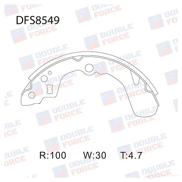 Барабанные тормозные колодки DOUBLE FORCE 0J39 33 DFS8549 1420570172 изображение 0
