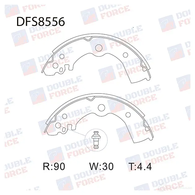 Барабанные тормозные колодки DOUBLE FORCE 1420568542 SGDM6H 6 DFS8556 изображение 0