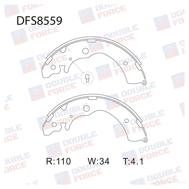 Барабанные тормозные колодки DOUBLE FORCE DBA PXO3 DFS8559 1420568543 изображение 0