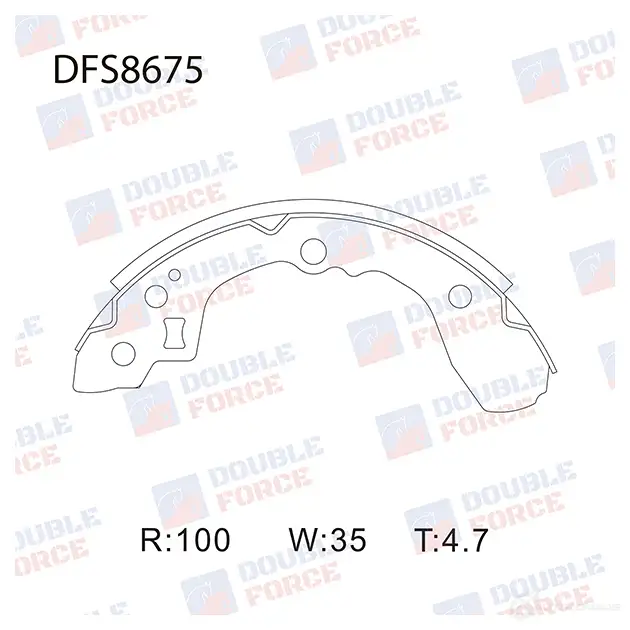 Барабанные тормозные колодки DOUBLE FORCE DFS8675 1420569156 XD C4B8 изображение 0