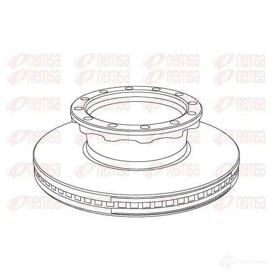 Тормозной диск KAWE 1029 .20 NCA102920 NCA1029.20 2337279 изображение 0