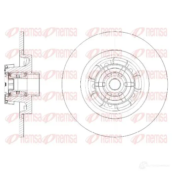 Тормозной диск KAWE D CA6159120 2314542 MOO8C 61591 20 изображение 0