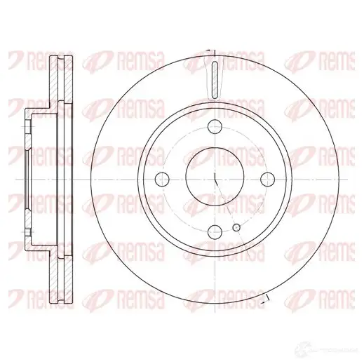 Тормозной диск KAWE GJWFKD4 2313782 DC A605610 6056 10 изображение 0