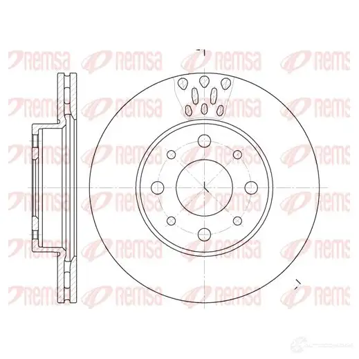 Тормозной диск KAWE 6517 10 DCA651710 BD M6766.20 2315279 изображение 0