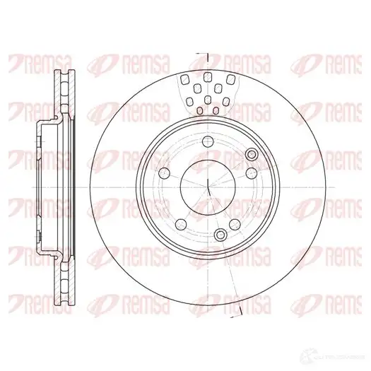 Тормозной диск KAWE BDM6 314.20 BDM6916.20 6751 10 2315640 изображение 0