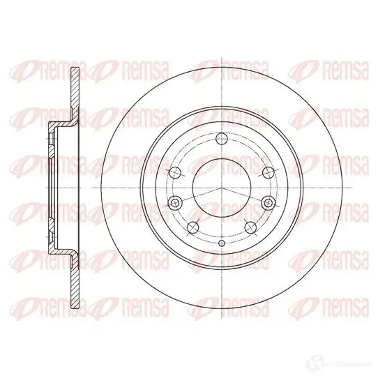 Тормозной диск KAWE ICPXT3 D CA6161500 2314571 61615 00
