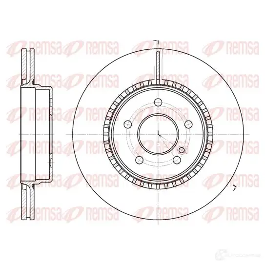 Тормозной диск KAWE 2315967 BD M7065.20 DCA692910 6929 10 изображение 0