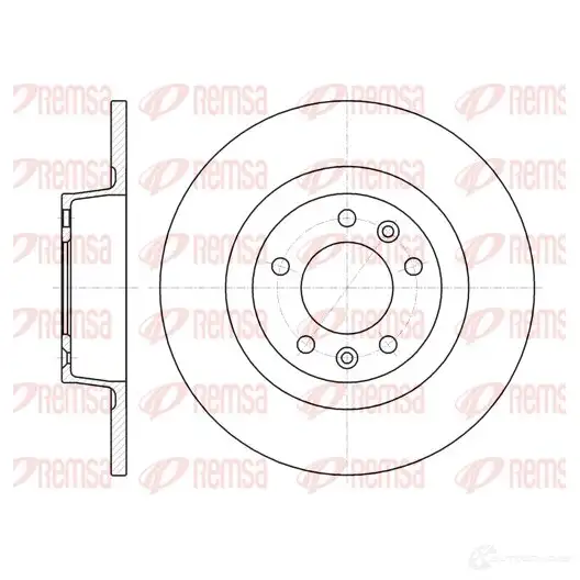 Тормозной диск KAWE 2314220 DCA6131200 61312 00 BDM7518.1 0