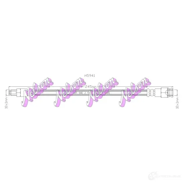Тормозной шланг KAWE H5941 KJDIW8 I 2334892 изображение 0