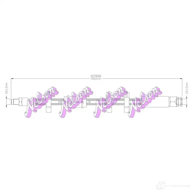 Тормозной шланг KAWE 2333620 6 FYF2D0 H3908