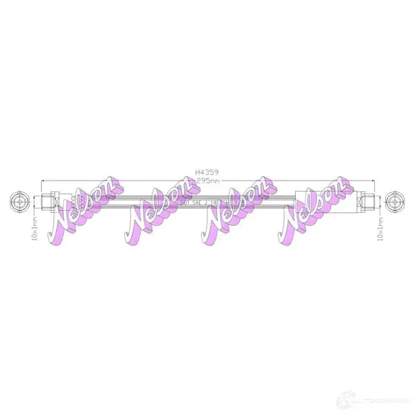 Тормозной шланг KAWE 6Y 3Z2S0 H4359 2333853